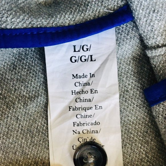 An Original Penguin Heather Gray Blazer Sport Jacket Size Large 100% Cotton - Picture 9 of 10